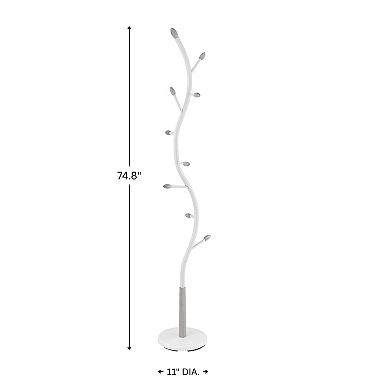 Arles Modern Branch Coat Rack 9 Hooks 74.8"