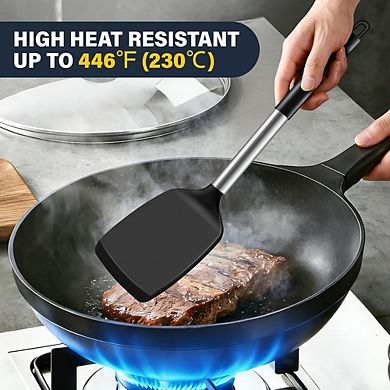 2-Piece Silicone Spatula Set, Heat-Resistant, Nonstick Cooking Utensils