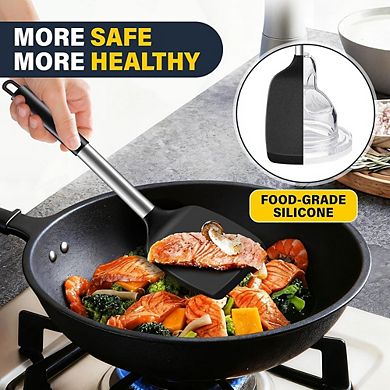 2-Piece Silicone Spatula Set, Heat-Resistant, Nonstick Cooking Utensils