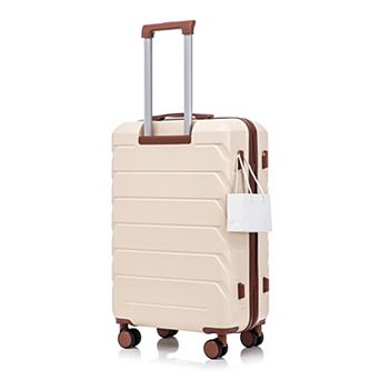 28 Inch ABS Hard Shell Luggage, With Combination Lock and Side Hooks, Scratch Resistant Surface