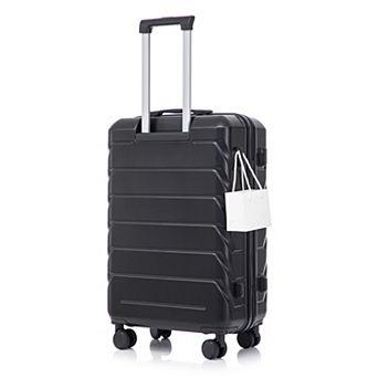 28 Inch ABS Hard Shell Luggage, With Combination Lock and Side Hooks, Scratch Resistant Surface