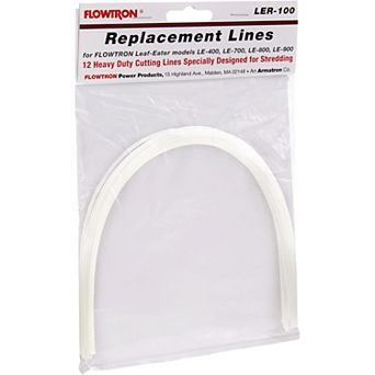 Flowtron LER-100 Electric Leaf Mulcher Shredder Replacement Cutting Lines - 12 Pack