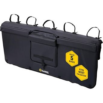 Saris 5 Bike Tailgate Pad for Trucks Water Resistant Padded Bike Carrier with Backup Camera Access