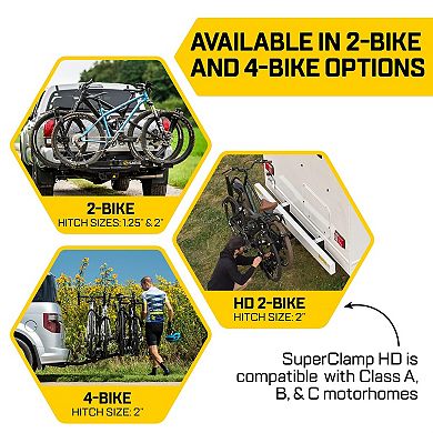 Saris G3 Platform Hitch Bike Rack - Lightweight - Durable - Versatile - and Compact