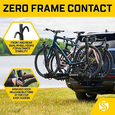 Saris G3 Platform Hitch Bike Rack - Lightweight - Durable - Versatile - and Compact