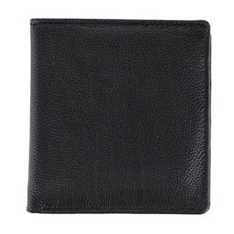 CTM Men's Napa Leather RFID Hipster Wallet with Middle Flap