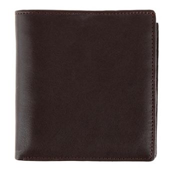 CTM Men's Napa Leather RFID Hipster Wallet with Middle Flap