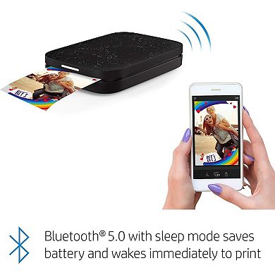 HP Sprocket 2x3" Instant Smartphone Photo Printer 75 Sheets Bundle, Wireless Portable Printer