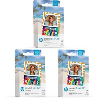 HP Sprocket 3.5" x 4.25" Sticky-Backed Zink Photo Paper (300-Pack), Compatible w/Photobooth