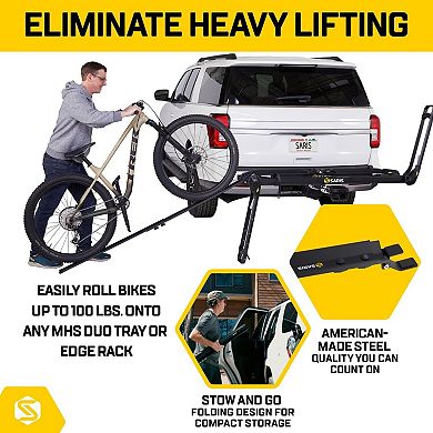 Saris Edge Bike Loading Ramp Heavy-Duty Portable Ramp for Motorcycles, Bikes, and ATV Loading