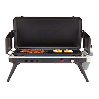 Hike Crew Gas Camping Grill & Griddle - 13,000 BTU Portable Propane Grill w/Igniter & More