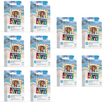 HP Sprocket 3.5" x 4.25" Sticky-Backed Zink Photo Paper (1000-Pack), Compatible w/Photobooth
