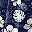 Floral Blue White