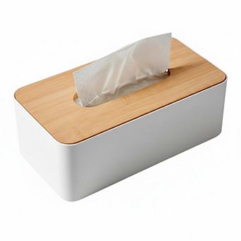 KAUFLY Premium Plastic Tissue Box Cover-Space-Saving Organizer for Bathroom & Office