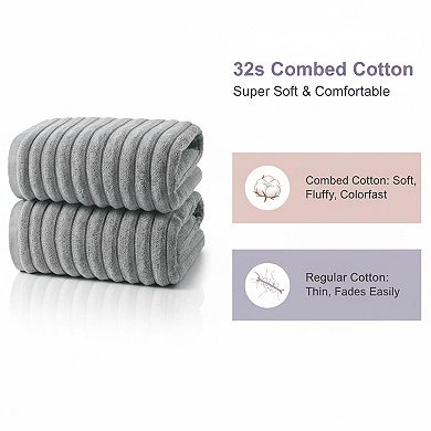 KAUFLY Quick Dry Super Soft Cotton Bath Towels - Large Size for Bathroom, Hotel & Spa