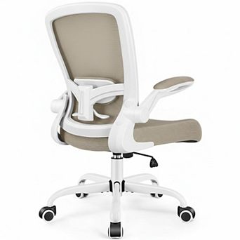 KAUFLY Ergonomic Mesh Chair with Flip-up Armrests & Swivel, Adjustable Support