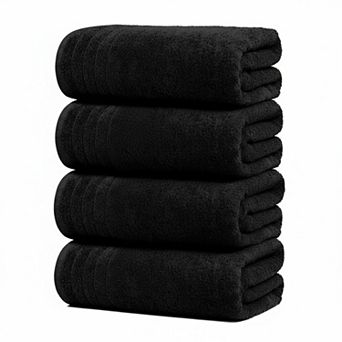 KAUFLY 4-Pack 30"x60" Cotton Bath Towels - Lightweight, Quick Dry, Super Soft & Absorbent