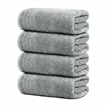 KAUFLY 4-Pack 30"x60" Cotton Bath Towels - Lightweight, Quick Dry, Super Soft & Absorbent