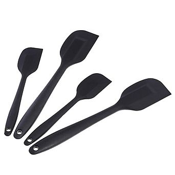 4 pc Silicone Spatula Set, Heat-Resistant, Non-Stick, Food-Grade, Dishwasher Safe