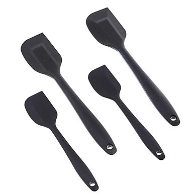 4-Piece Silicone Spatula Set, Heat-Resistant, Non-Stick, Food-Grade, Dishwasher Safe
