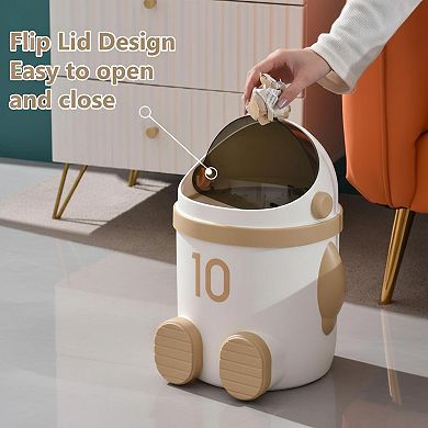 KAUFLY Astronaut Trash Can 12L Odor Control Detachable Large Storage Unique Spaceman Design