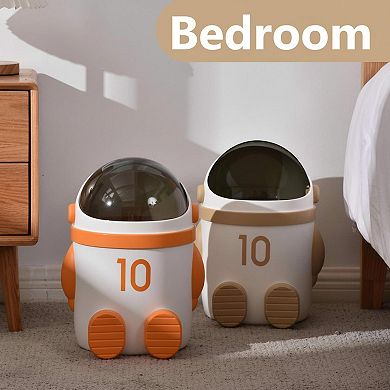 KAUFLY Astronaut Trash Can 12L Odor Control Detachable Large Storage Unique Spaceman Design