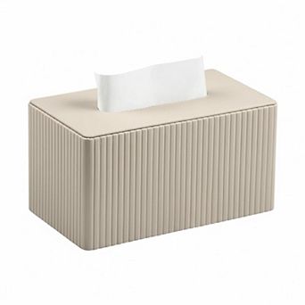 KAUFLY Extra Large PU Leather Tissue Box Cover-Magnetic Closure,Water-Resistant Holder
