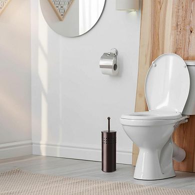 KAUFLY Multi Drain Toilet Plunger With Holder Quick Dry Compact Bathroom