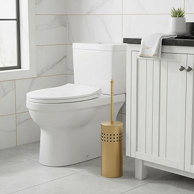 KAUFLY Multi Drain Toilet Plunger With Holder Quick Dry Compact Bathroom