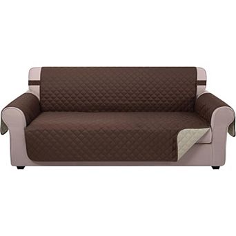 Reversible Sofa Cover Washable Couch Cover for Dogs Friendly with Elastic Straps Water Repellent