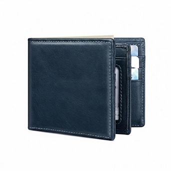 KAUFLY Men's Leather RFID Wallet, 13 Cards+ID+2 Pockets, Gift Box