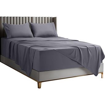 Queen Size Deep Pocket Sheet Set Fits Mattresses Up to 21 in Cooling, Soft & Breathable