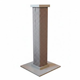 KAUFLY 32" Cat Scratching Post, 16x16 Sturdy Base, Woven Sisal, Easy Assembly