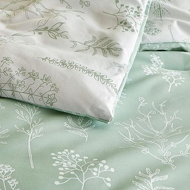 Queen Comforter Set - 3 Pieces Cute Floral Bedding, 1 Soft Reversible Botanical Flowers Comforter
