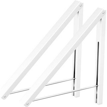Wall Mounted Drying Rack Folding Clothes Hanger Space Saver