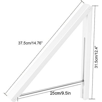 Wall Mounted Drying Rack Folding Clothes Hanger Space Saver