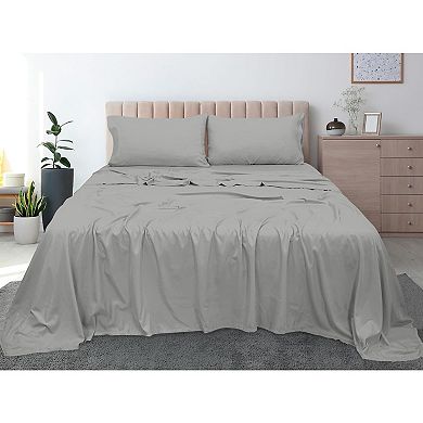 300 Thread Count Long Staple Combed Cotton Flat Sheet - Super Soft - Breathable,Percale Sheets Only