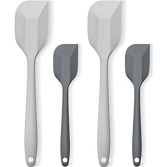 4 pc Silicone Spatula Set, Heat-Resistant, Flexible Nonstick Utensils