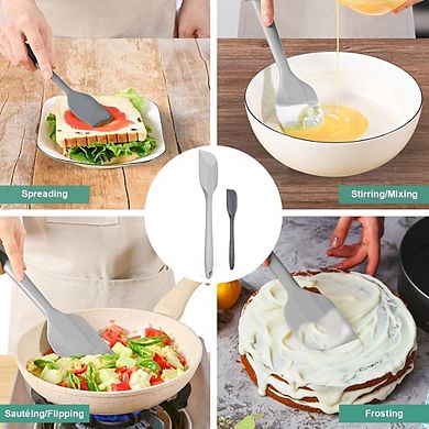 4-Piece Silicone Spatula Set, Heat-Resistant, Flexible Nonstick Utensils