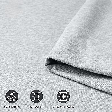 Queen Sheet Set - Jersey Knit Sheets 4 Piece Cotton Soft T-Shirt Stretchy Sheets