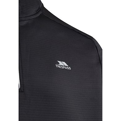 Trespass Mens Jay Quarter Zip Long-Sleeved Top