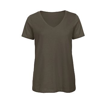 B&C Womens/Ladies Inspire Cotton V Neck T-Shirt