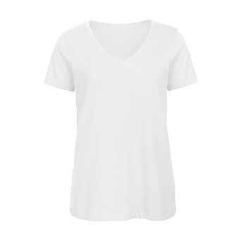 B&C Womens/Ladies Inspire Cotton V Neck T-Shirt