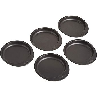 5 pc Layer Cake Pan Set, Steel, Even-Bake, Easy-Release