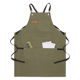 Aprons with Pockets, Waterproof Kitchen Apron, Adjustable Cooking Apron Durable Polyester Aprons