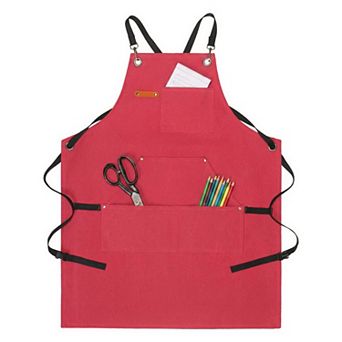 Aprons with Pockets, Waterproof Kitchen Apron, Adjustable Cooking Apron Durable Polyester Aprons