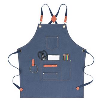 Aprons for Men with Pockets, Kitchen Apron, Adjustable Cooking Apron, Polyester Aprons for Home