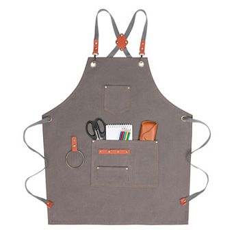 Aprons for Men with Pockets, Kitchen Apron, Adjustable Cooking Apron, Polyester Aprons for Home