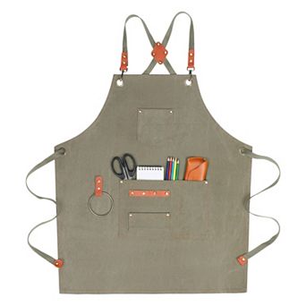 Aprons for Men with Pockets, Kitchen Apron, Adjustable Cooking Apron, Polyester Aprons for Home