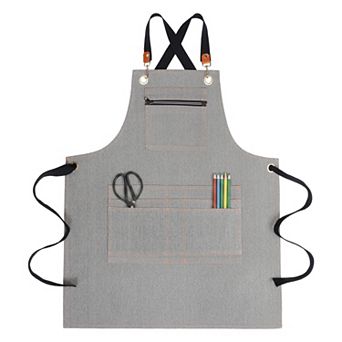 Aprons for Women with Pockets, Kitchen Apron, Adjustable Extra Long Waist Cooking Durable Aprons